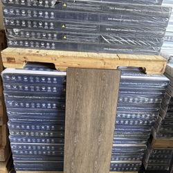 A&A Surfaces Trinity Mocha Waterproof Laminate Wood Flooring 10 mm T x 7.7 in. W x 47.87 in. L (17.96 sq. ft./case