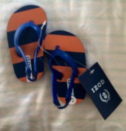 New, izod flip flops size infant 2