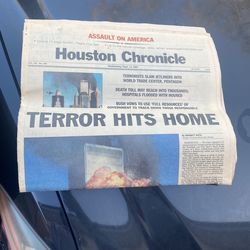 Houston Chronicle Newspaper 2001