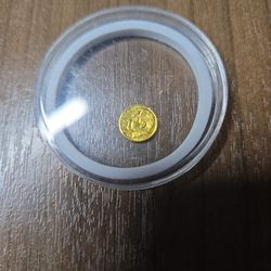 Gold Roosevelt Dime 24k .9999 Fine Gold
