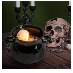Halloween Witches Candle Cauldron Decorations Indoor