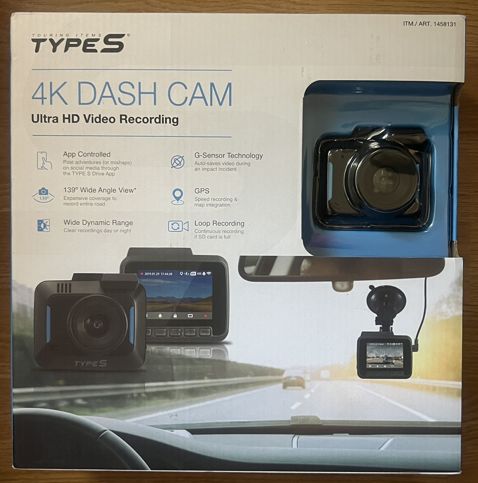 Type S 4k ULTRA HD Dashcam