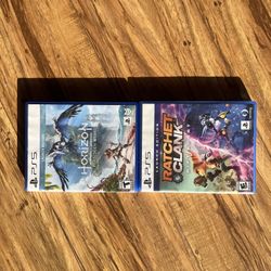 forbidden west and ratchet clank ps5 playstation five