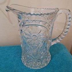Vintage 1950s Imperia Glass Pitcher 