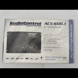 AudioControl ACX-600.1 Monoblock Amplifier Compact All Weather IPX6 Waterproof