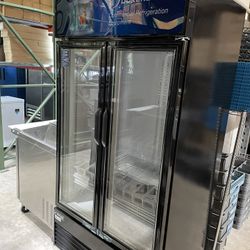 Commercial Two Glass Door Refrigerator
