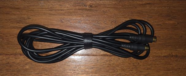 S-Video Cable - Mini DIN 4-Pin - Male To Male Connector - Gold Plated - 12 Ft Length