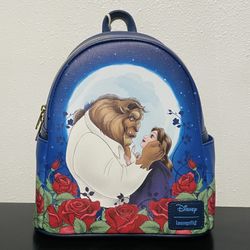 Loungefly Disney Beauty And The Beast Moonlight Gaze Mini Backpack