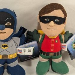 Bleacher Creatures Batman Classic TV Series plush figures, Batman and Robin
