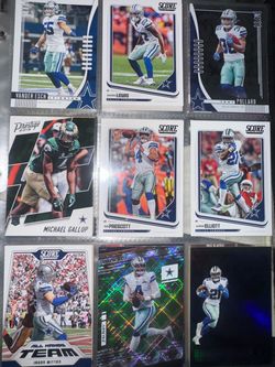 Dallas Cowboys NFL Trading Cards Lot of 9