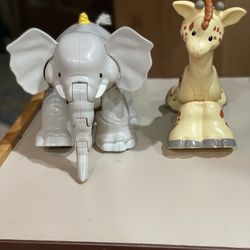 Fisher Price Little People Elephant And Giraffe 