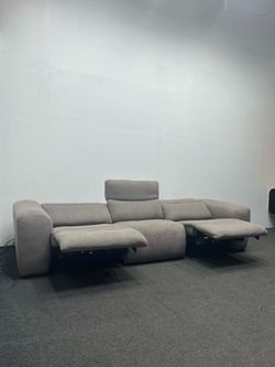 Living Spaces 3 Piece Electric Recliner Couch - With Delivery And Setup