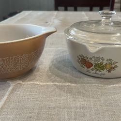 Vintage & Rustic Baking Dish Set – Pyrex + La Sauge + Mason Cash