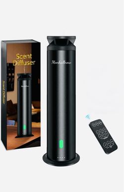 Premium Waterless Essential Oil Diffuser, Cold-Air Aroma Diffuser with 6 Intensity Levels & Remote, Up to 1,000 Sq. Ft.