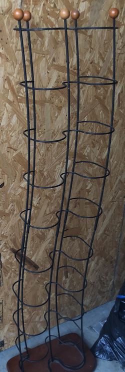 CD holder - contemporary wood and metal