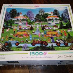 Jigsaw Puzzle 1500, Ceaco, Jane Wooster Scott: Posies In The Park