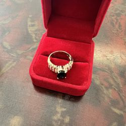 Onyx Diamond Ring 14k