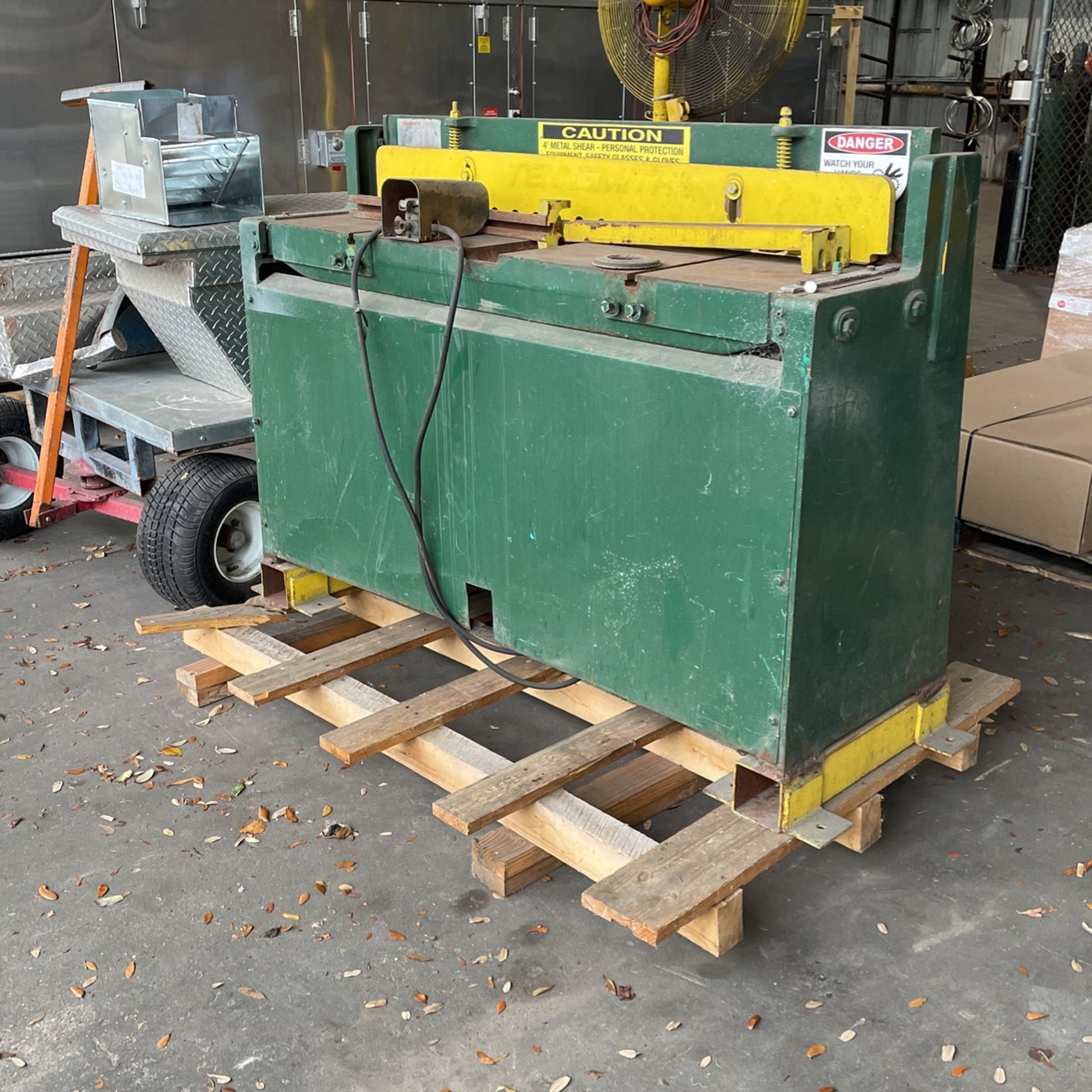 4' Shear. Air Powered