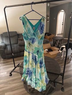 Rabbit Rabbit Designs Floral Chiffon Midi Dress Size 16