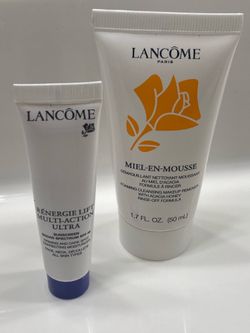 Lancôme Miel-En-Mousse Foaming Cleanser 1.7oz & Renergie Lift Multi-Action Ultra Travel size