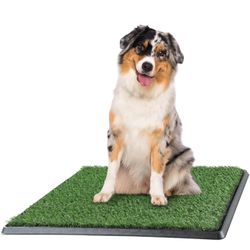 NEW Artificial Grass Pee Pad With Tray For Dogs