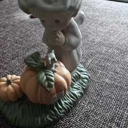 Miniature 1989 Precious Moments Figurine from the Birthday Collection  October 