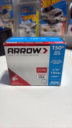 Arrow T50 Heavy Duty Staples 1/2" 5000-Pack