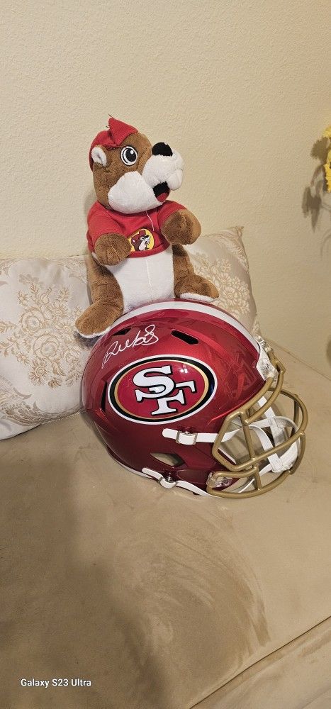 NFL HELMET 'SIGNED BY' DEEBO SAMUELS