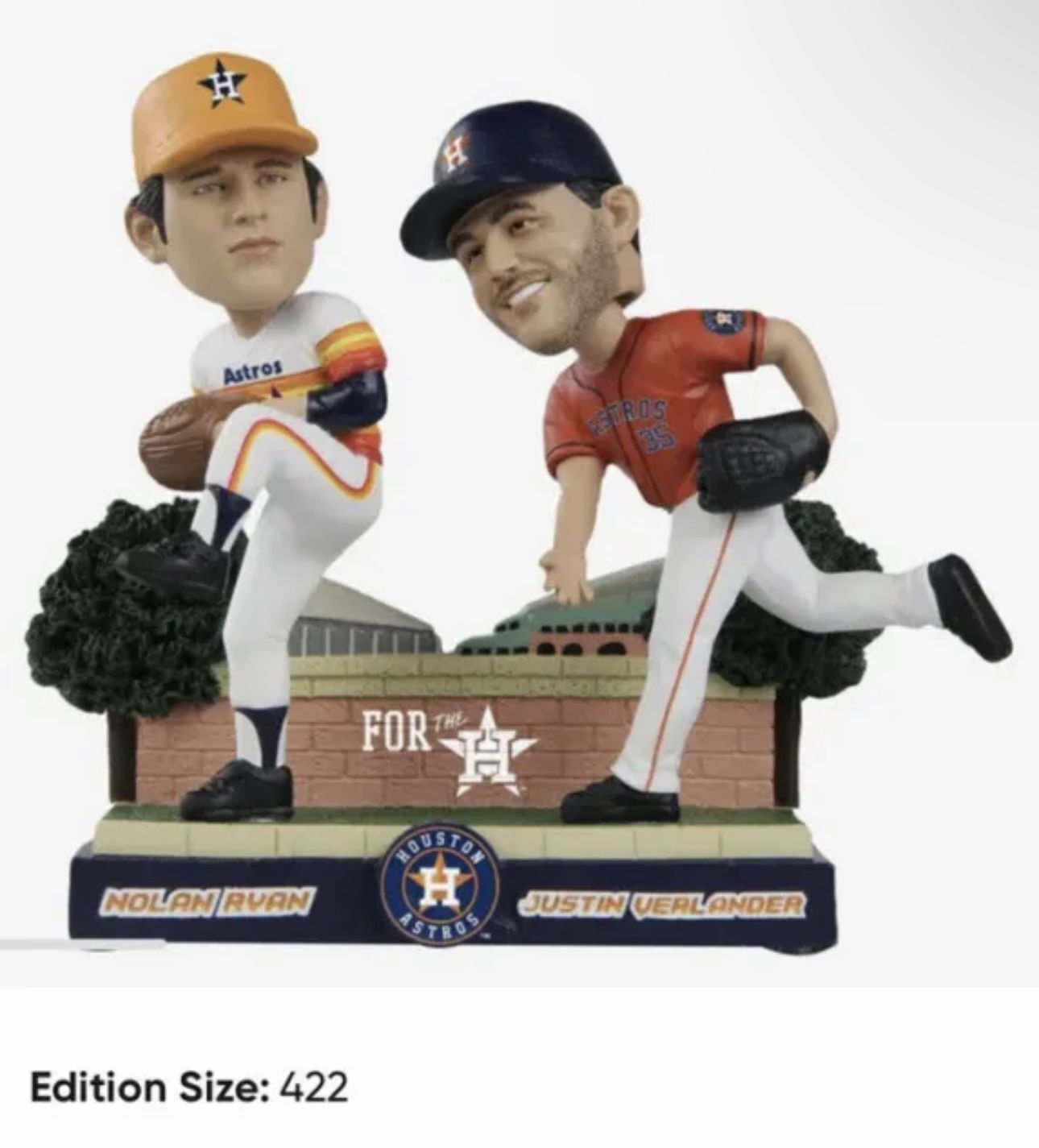 Nolan Ryan & Justin Verlander Houston Astros Then And Now Bobblehead MLB #92