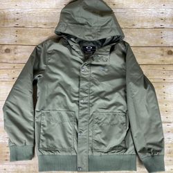 Oakley Mens S/P Oliver Green Jacket Hooded - Zip Up Model RN 96548 CA 35460