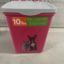 Dog Food Bin With Scoop 