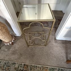 Gold Side Table 