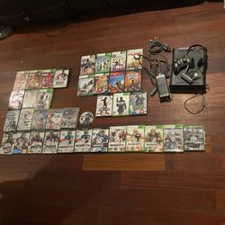 Lot of 🎮 Xbox 360 + Nintendo 64 Bundle w/ 30+ Games (Madden, NBA, NCAA, Hey you pikachu, COD MW3)