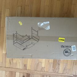 [UNOPENED] L Shaped Desk with Storage Shelves 47 Inch Computer Desk with Outlets & USB Ports Home Office Desk with Monitor Stand Corner Desk