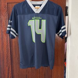 NFL Football Seattle Seahawks Metcalf #14 Youth Large Jersey