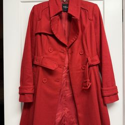 Red Coat By Bebe