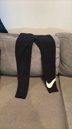 Nike Black Leggings with Swoosh Logo