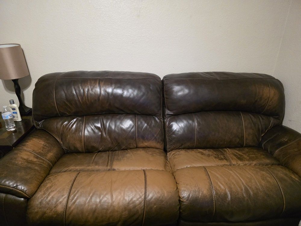 Electric Reclining Couch And Love Seat