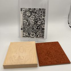 2005 Stampin Up! Floral Set Of 1 Rubber Stamp