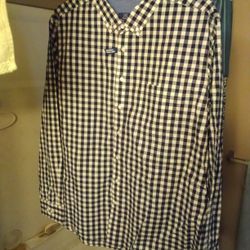 Men's Button Up Long Sleeved Shirt 