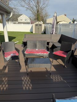 Outdoor Wicker Patio Set - 4pc Resin Furniture - BRAND NEW!!