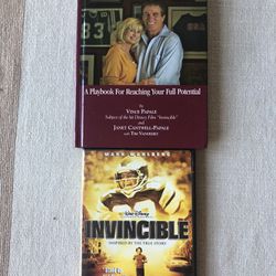 NFL Philadelphia Eagles Autographed Book Vince Papale & DVD