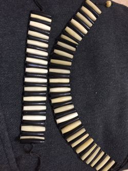 Coker Necklace and bracelet made of elephant husk