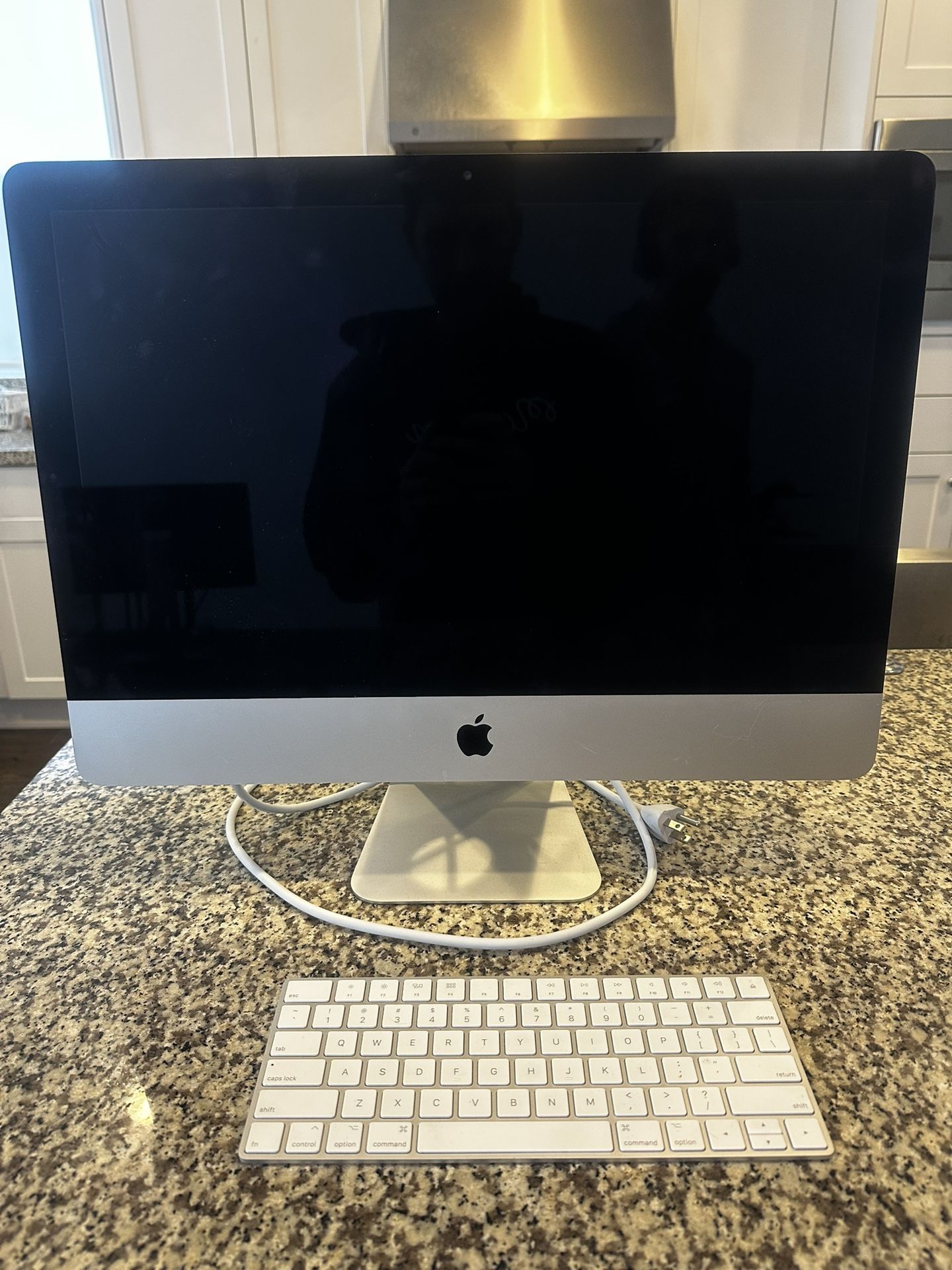 Mac Computer Desktop With Wireless Keyboard