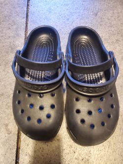 Black Crocs Mary Jane Style- Women's 4