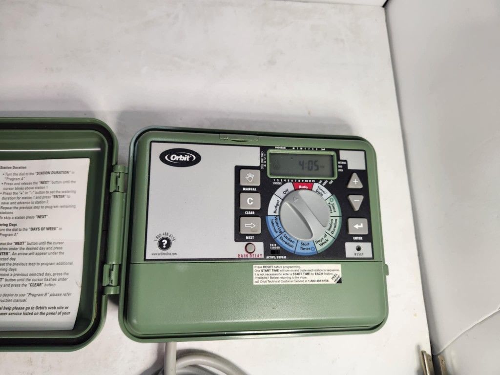 Orbit 12 Station Programmable Sprinkler Lawn Timer w/Lock & Keys Irrigation
