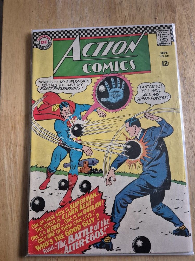 Action Comics #341 ~"Superman Versus Super Clark Kent!"~ 1966
