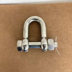 3/4'' Shackle, 316 STAINLESS STEEL BOLT PIN D RING RECOVERY OFF-ROAD TOWING