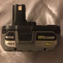 Ryobi 18v Battery 6ah