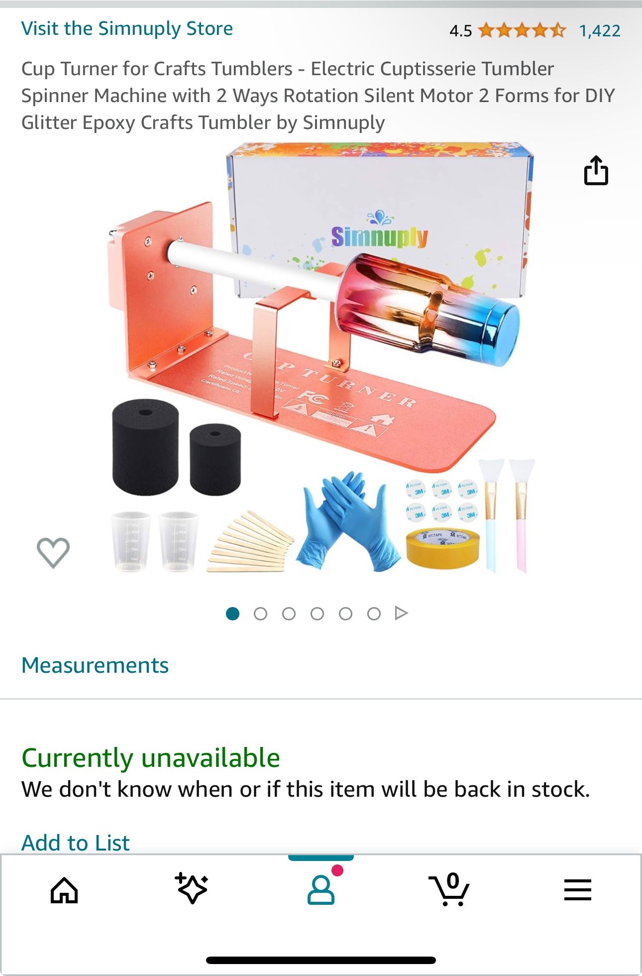 Cup Turner For Crafts Tumbler